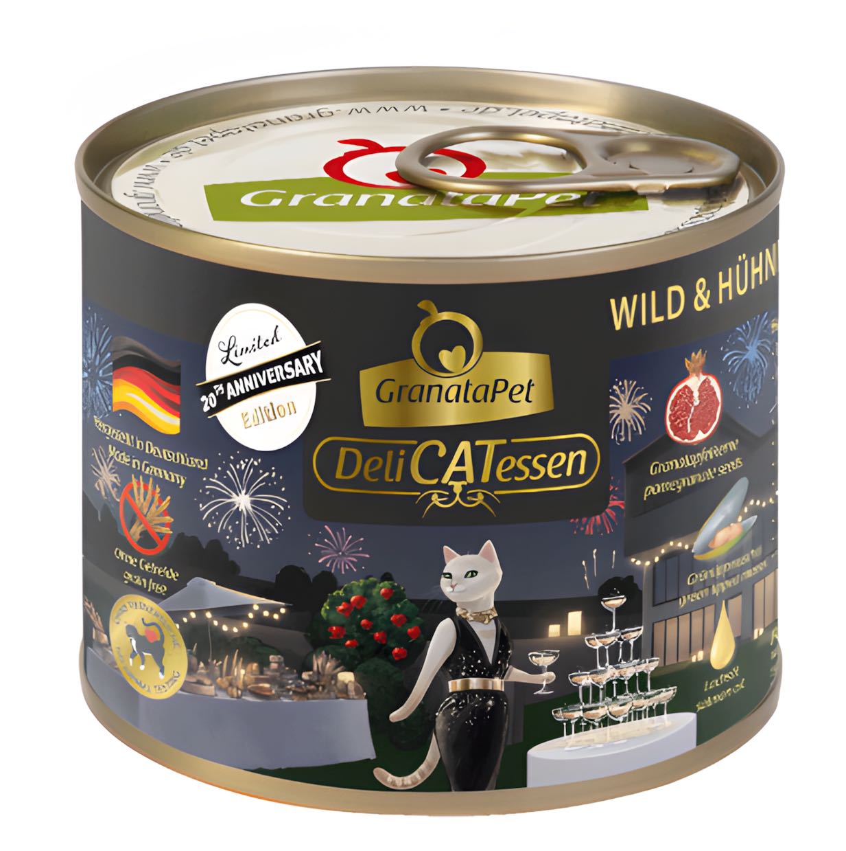 DeliCATessen - 20th Anniversary Edition - Venison & Chicken Hearts with Salmon Oil (200g)